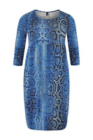 Dress pleated SNAKE - blue - #1