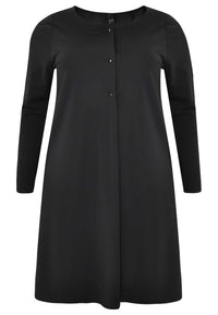 Dress buttoned pleat COCO - black - #4