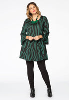 Tunic wide bottom ZEBRA - green  - #2