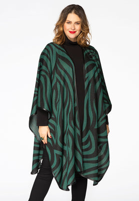 Poncho ZEBRA - green  - #1