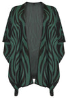 Poncho ZEBRA - green - #4