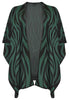 Poncho ZEBRA - green  - #4