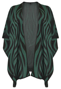 Poncho ZEBRA - green - #4