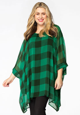 Tunic square CARREAU - green  - #1