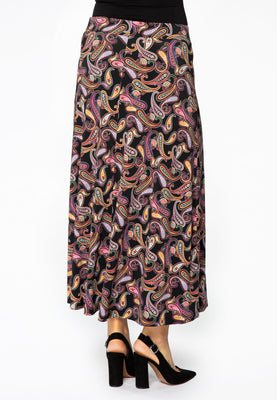 Skirt long PAISLEY - black  - #3