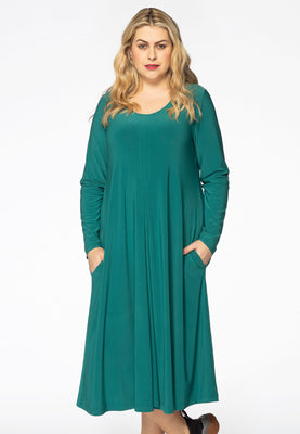 Dress pleated DOLCE - green  - #1