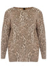 Pullover wide LEOPARD - brown - #4