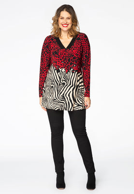 Tunic flare LEO TIGER - red  - #2