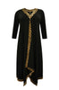 Dress pointy LEOPARD - black 