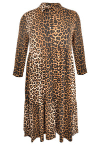 Dress strokes LEOPARD - brown - #4