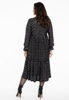 Dress ruffled SPOTS - black - #3