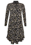 Blouse-dress frilled bottom DAISY - black - #3