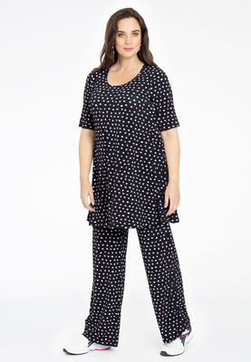 Tunic wide bottom SPRINKLE - black  - #2