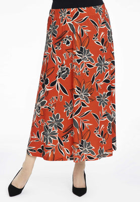 Skirt MIX PRINT - red  - #1