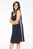 Dress sleeveless SPRINKLE stripe - black 