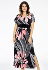 Dress cross-over LIVA - black - #1