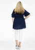 Tunic puckered waist - blue - #3