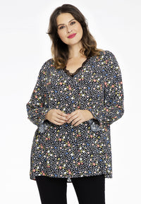 Tunic FLOWER RAIN - black - #1