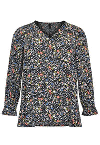 Tunic FLOWER RAIN - black - #4
