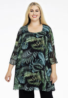 Tunic wide bottom TROPICOOL - black  - #1