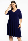 Dress v-neck DOLCE - blue