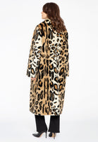 Coat faux fur LEOPARD - brown - #3