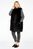 Waistcoat fake fur - black  - #2