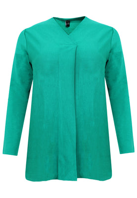 Pullover A-line pleat - green  - #2