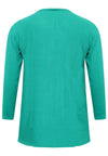 Pullover A-line pleat - green - #4