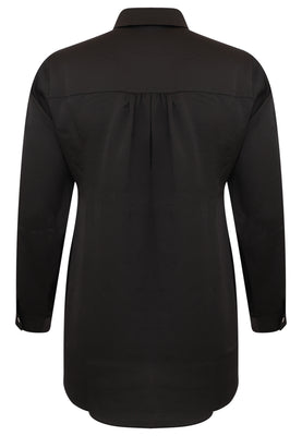 Blouse with ruffles - black  - #4