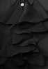 Blouse with ruffles - black - #5