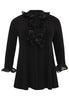 Tunic flare with ruffles DOLCE - black - #4