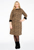 Dress jacquard LEOPARD - brown - #2