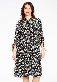 Dress with bows WILLOW - black - #1