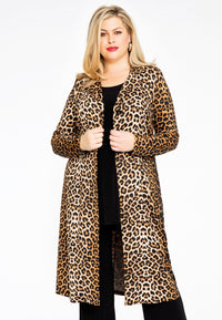 Long blazer LEOPARD - brown - #1