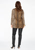 Tunic flare asymmetric LEOPARD - brown - #3