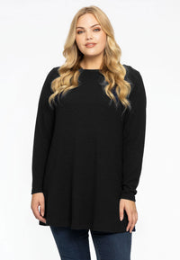 Tunic flare boat neck BUBLÉ - black - #1