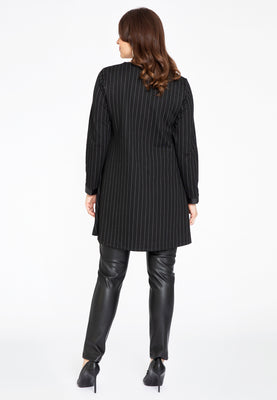 Tunic wide bottom PINSTRIPE - black  - #3