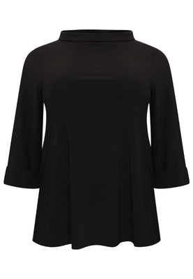 Shirt A-line turtle neck DOLCE - black  - #4