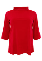 Shirt A-line turtle neck DOLCE - red  - #3