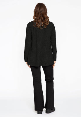 Pullover A-line RIB - black  - #3