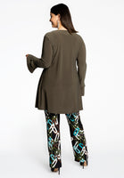 Tunic wide bottom frill DOLCE - green  - #3