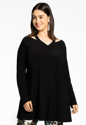 Tunic wide bottom strap DOLCE - black  - #1