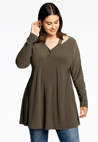 Tunic wide bottom strap DOLCE - green - #1