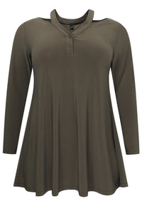 Tunic wide bottom strap DOLCE - green - #4
