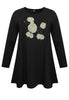 Tunic wide bottom POODLE - black - #4