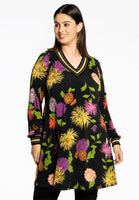 Tunic wide bottom CHRYSANT - black - #1