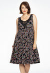 Dress lace neckline RUBY - black 