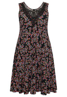 Dress lace neckline RUBY - black  - #4