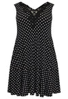 Dress lace neckline POLKADOT - black - #4